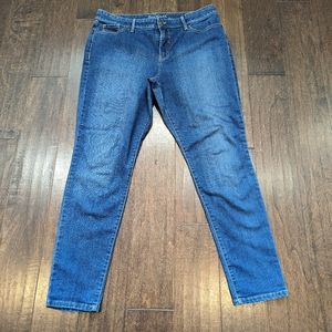 Gloria Vanderbilt Slimming Effect Curvy Denim Jeans Size 14
